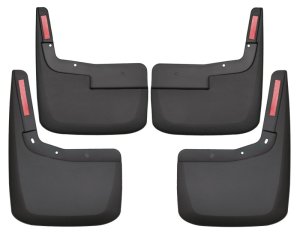 Ford F-150 Mud Guards - Front + Rear - Husky Liners - FormFit Design - Black - `21-`23